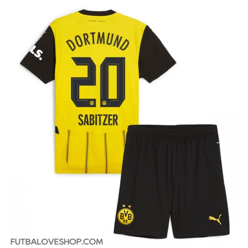 Dres Borussia Dortmund Marcel Sabitzer #20 Domáci pre deti 2024-25 Krátky Rukáv (+ trenírky)